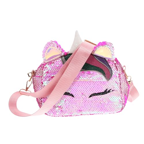 Holibanna Einhornform Pailletten-umhängetasche Für Mädchen Lässige Kette Tasche in Einhornohrform Umhängetasche Kettentasche Mini-Handtasche Weiß Anti von Holibanna