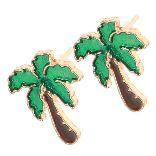 Holibanna Kokosnussbaum Ohrringe für Damen Ohrstecker Leichte Design Ästhetische Schmuckstücke für Besondere Anlässe von Holibanna