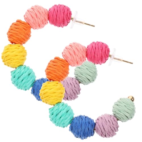 Holibanna Boho Ohrhänger Damen Raffia Leichte Tropfenohrringe Handgemachte Sommerohrringe Strand Schmuck für Mädchen und Frauen Holibanna Boho Ohrhänger Damen Raffia Leichte Tropfenohrringe Handgemachte Sommerohrringe Strand Schmuck für Mädchen und Frauen von Holibanna