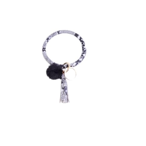 Holibanna Schlüsselring Armband Mit Quaste Und Plüschball Dekoration Für Schlüsselbund Für Freunde Und Familie von Holibanna