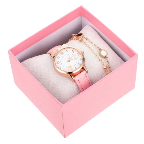 Holibanna Uhren Und Armband Damen Aus Metall Modisches Armband Mit Damenuhr Praktisches Geschenk Für Valentinstag Und Weihnachten Leicht Und Verstellbar Für Freizeit von Holibanna