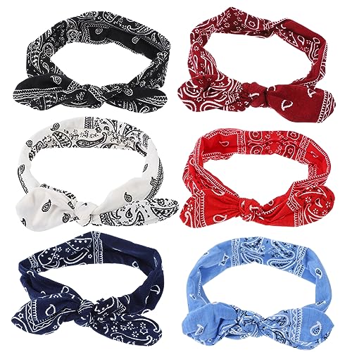 Holibanna Dehnbare Knoten Haarbänder Mit Paisley-muster Für Frauen Mädchen Stretchy Hair Bands Für Alltag Sport Und Party von Holibanna