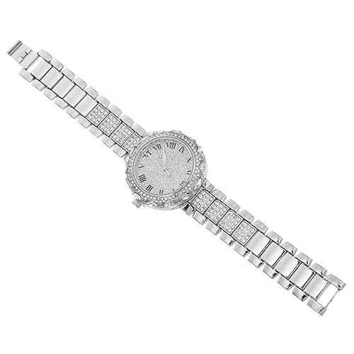 Holibanna 1stk Anschauen Schüler Schauen Zu Studenten Uhr Dekorative Uhr Strass Armbanduhr Gürtel Uhr Strass-Armbanduhr Armbanduhren Diamantuhr Strasssteine Damen Mädchen Silberne Uhr von Holibanna