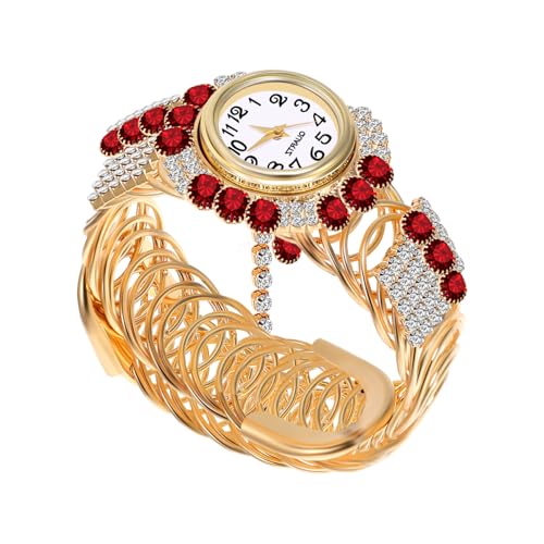 Holibanna Legierungsuhr Quarzuhr Für Damen Modeuhr Armbanduhr Glänzend Leicht Tragbar Langlebig Stilvoll Alltagsgeschenk von Holibanna