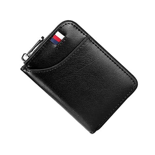 Holibanna 1stück RFID Schutz Geldbörse Aus Leder Anti-diebstahl Brieftasche Mit Münzfach Elegantes Design Schwarz Für Männer Und Frauen Für Täglichen Gebrauch von Holibanna