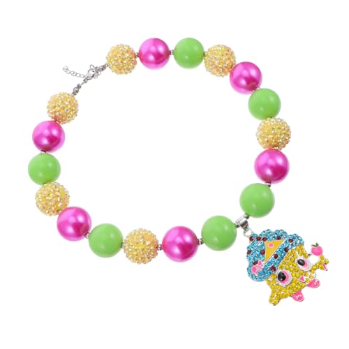 Holibanna 1Stk Ostern-Anhänger Perlenkette für Kinder Partyzubehör kinder anhänger kinder medaillon Halskette Geschenke Schmuckdekoration hals zubehör Süssigkeit Armband Partybedarf Acryl von Holibanna