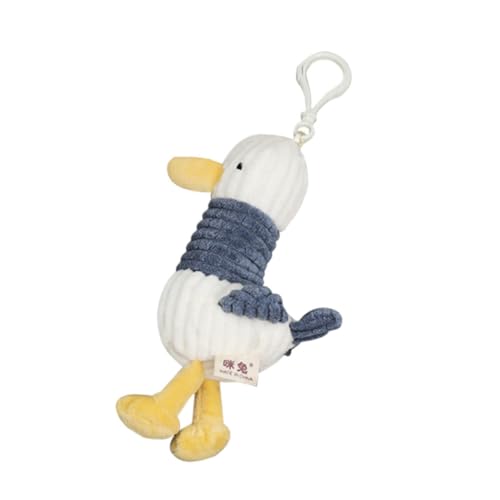 Holibanna 1stk Plüsch Ente Puppe Geburtstagsgeschenke Für Kinder Plüsch Hängend Weiß Taschen von Holibanna