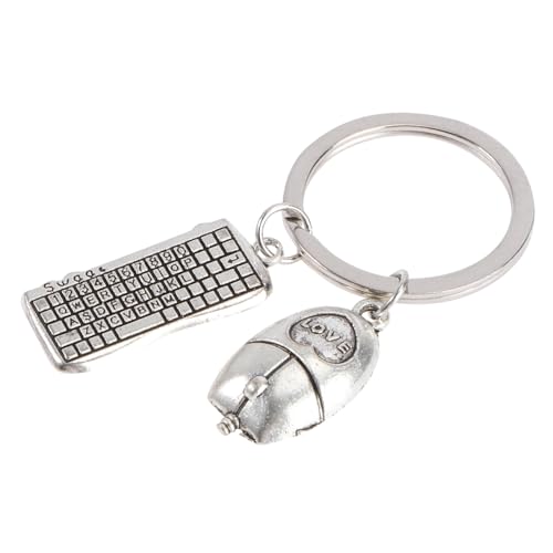 Holibanna 1Stk Schlüsselanhänger Kette Halter Zubehör zappeln Computertastaturen Schlüsselband Metall Silver von Holibanna
