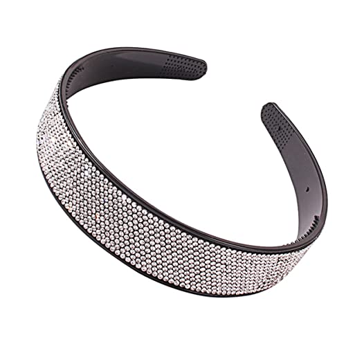 1stk Hochzeit Stirnband Haarbänder Für Mädchen Haarschmuck Für Mädchen Turbane Für Frauen Glitzerndes Haar Haargummis Für Mädchen Yoga-stirnband Strasssteine Damen Weiß Schal von Holibanna