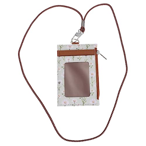 Holibanna Pu-Leder Mit Abnehmbarem Lanyard Praktischer Ausweis Geldbeutel Für Studenten Und Berufstätige Kaffee Farbe von Holibanna