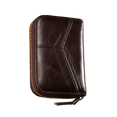 Holibanna 1pc Multifunktions-Bargeld-Organizer Karten-geldbörse Reißverschlusstasche Leder Kartentasche in 10 Kartenfächern von Holibanna