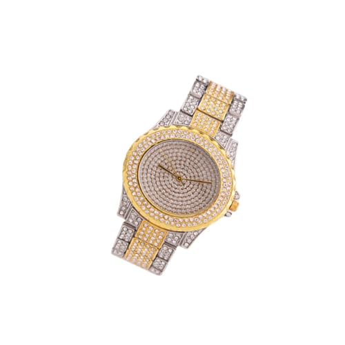 Holibanna Stahlband Damenuhr Freizeituhr Mit Strasssteinen Quarzuhr Für Damen in Silber Und Gold Zarte Armbanduhr Mit Stahlband von Holibanna