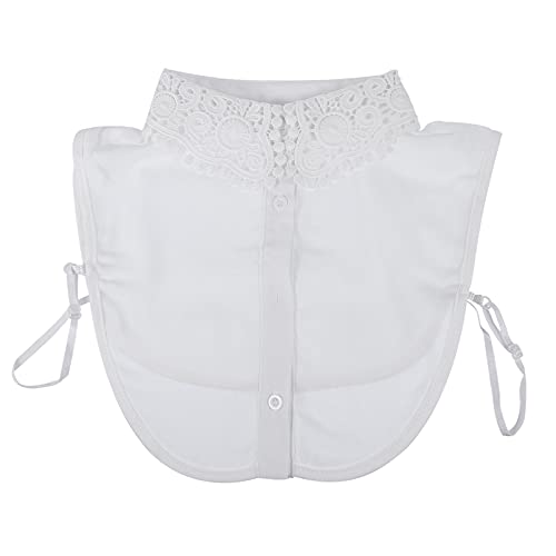 Holibanna 1stk Hemd Mit Falschem Kragen Hemden Pullover Gefälschter Kragen Männer- Dicky Kunstkragen Für Fälschung Halber Hemdblusenkragen Falsches Binden Weiß Chiffon von Holibanna