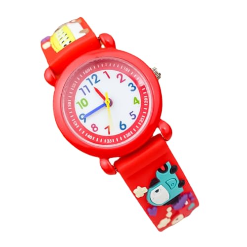Holibanna 1Stk Kinderuhr Alarm-Stoppuhr Armbanduhr für Kinder Dualzeituhr Multifunktionsuhren dekorative Uhr der Karikatur Kinder Armbanduhr Koreanische Version Anschauen Digitaluhr 3D Gummi von Holibanna