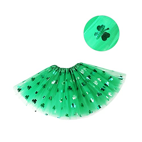 Holibanna 1stk Mädchen Tutu Rock St Patricks Day Outfit Patricks Day Kleid Anzug St. Paddys Day-Outfit Patricks Day Deko St. Patricks Day Tutu Kinder Tutu Rock Minirock Grün Büste Irland von Holibanna