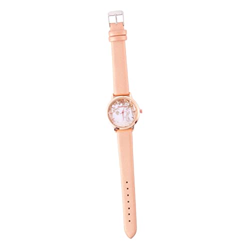 Holibanna 1Stk Quartz Uhr Roségoldene Uhr Cartoon-Druckuhr Jungs sehen Damenuhr Digitaluhr Frauen beobachten Hase Kaninchen-Quarzuhr Perlmutt Gurt Armband Quarzuhren Fräulein Geschenk von Holibanna