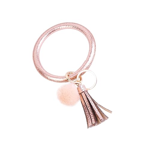 Holibanna Schlüsselanhänger Aus Mit Quaste Und Plüschball-ornament Schlüsselanhänger-armband Für Tasche Und Autoschlüssel Perfekter Geburtstagsgeschenke Für Freunde Und Familie von Holibanna