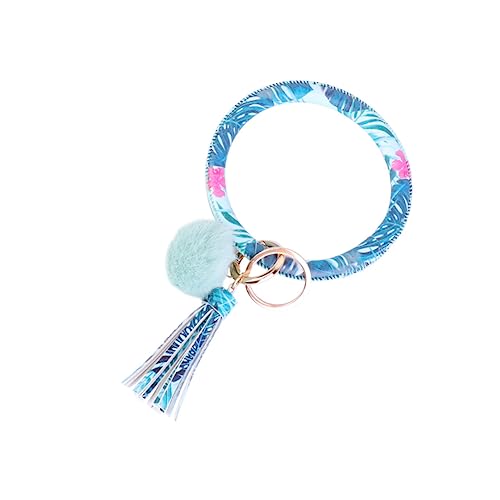 Holibanna Schlüsselring Mit Quaste Und Plüschball Modischer Schlüsselarmband-anhänger Für Handgelenk Perfektes Für Freunde Und Familie von Holibanna