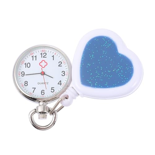 Holibanna 1Stk Taschenuhr hängende Brustuhr einziehbare Krankenschwesteruhren Revers Uhr Abzeichen Retro-Uhr einziehbare Brustuhr Krankenschwester Uhr Dropshipping Anschauen Epoxid Kind Glas von Holibanna