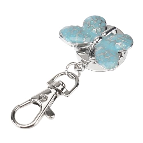 Holibanna 1Stk Damenuhren für Damen Schlüsselbundtasche Clip-on-Uhr Mädchen sehen Schlüsselanhänger Klassische Taschenuhr Uhr mit Schlüsselschließe Jahrgang Kleiner Schmetterling Halskette von Holibanna