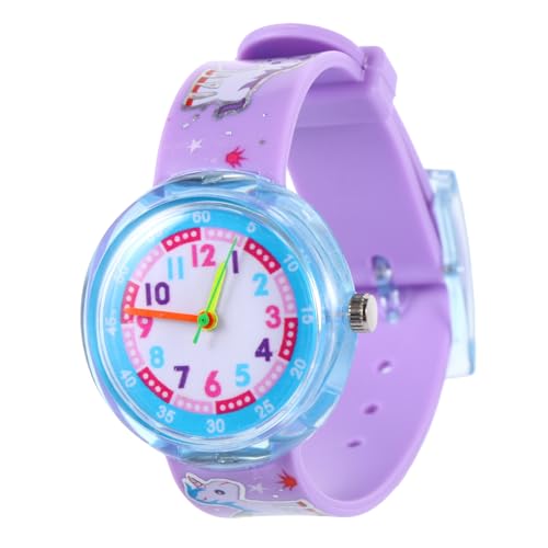 Holibanna 1stück Junge Mädchen Silikon Armbanduhr Mit Cartoon-Muster Modische Kinderuhr Wasserfest Weiches Und Langlebiges Material Für Jungen Und Mädchen Geeignet Für Jeden Anlass von Holibanna