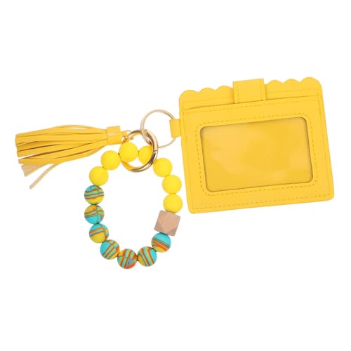 Holibanna 1stück Modische Armband Geldbörse Mit Quaste Aus Pu Multifunktionale Damen Handtasche Und Schlüsselanhänger Für Karten Und Schlüssel Für Unterwegs von Holibanna