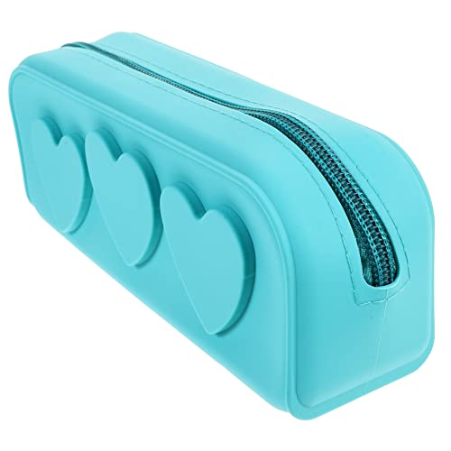 Holibanna 1stücke Reise Kosmetik Pinsel Organizer Silikon Tragbare Make-up Tasche Mit Reißverschluss Für Makeup Tools Für Unterwegs Peacock von Holibanna