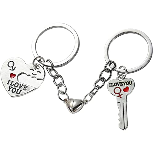 Holibanna 2paare Herz Schlüsselanhänger Puzzle Schlüsselring Für Und Familie Geschenkidee Für Geburtstage Und Jubiläen von Holibanna