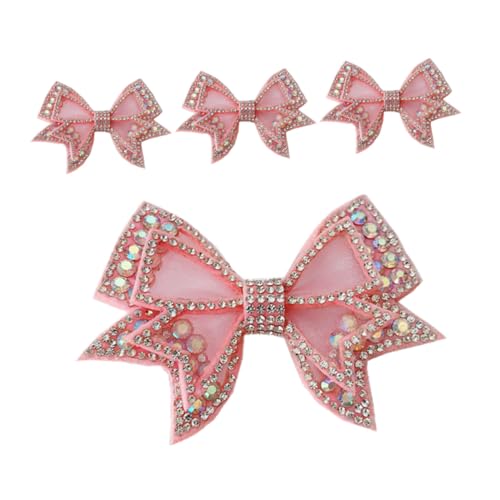 Holibanna 2 Paar Strass Schleifen Schuhclips Abnehmbare Bowknot Dekorationen aus Langlebigem Material Funkelnde Schuhverzierung für High Heels und Flats Geeignet für Partys Hochzeiten Damen von Holibanna