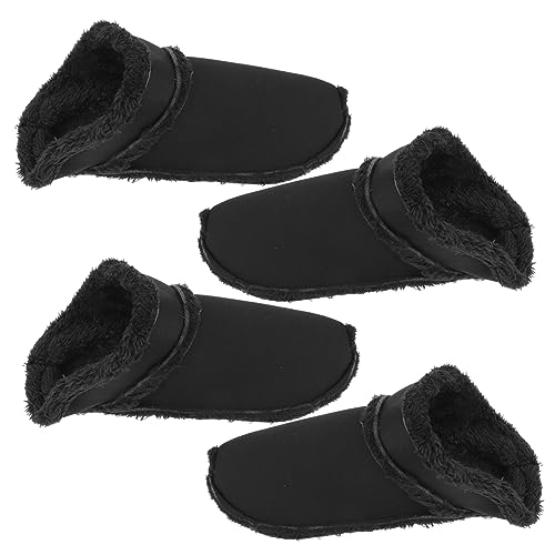 Holibanna 2 Paare Furry Clogs Schuh Einlagen Winter Warmes Pelzfutter Weiche Abnehmbare und Waschbare Innensohlen für Damen und Herren Clogs Komfortable Dicke Ersatzschuheinlagen Schwarz von Holibanna