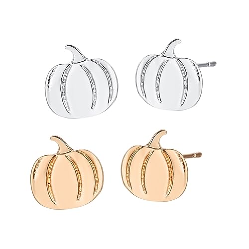 Holibanna 2 Paare Halloween Ohrringe Kürbis Ohrstecker für Damen Lustiger Schmuck für Halloween Feiern Hautfreundliches Material Kreatives Design für Kostüme und Anlässe von Holibanna