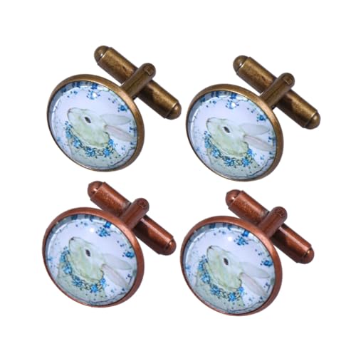 Holibanna Herrenmode Osterthema 2 Paar Packung Antike Bronze Kupfer Schmuck Accessoires Holibanna Herrenmode Osterthema 2 Paar Packung Antike Bronze Kupfer Schmuck Accessoires von Holibanna