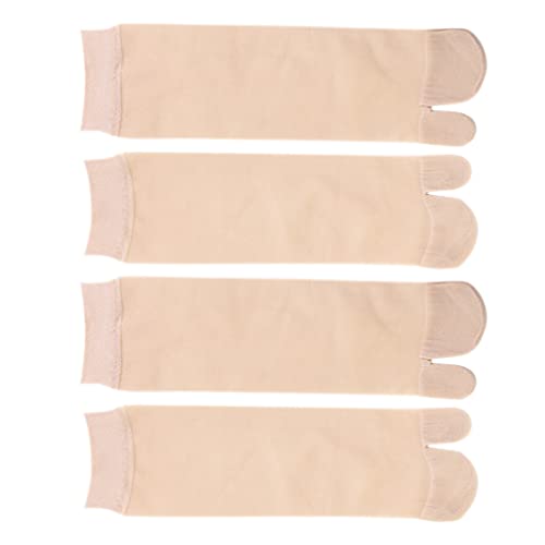 Holibanna 2 Pairs Flip Flop Socken 2 Kappe Socken Seide Tabi Non Slip Mid- Waden für Sommer Männer Frauen von Holibanna