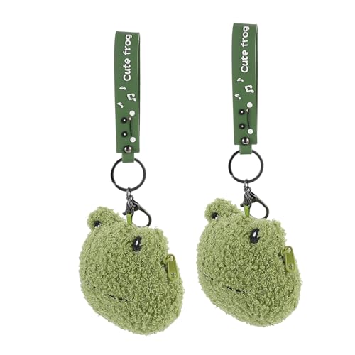 Holibanna 2stücke Frosch-münzbeutel Süße Tragbare Geldbörse Für Kleingeld Schlüssel Und Kleine Gegenstände Für Reisen Büro Und Freizeit Leicht Und Strapazierfähig von Holibanna