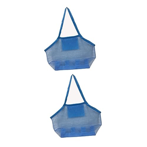 Holibanna 2 STK die Einkaufstasche Strandtasche aus Mesh Handtaschen Aufbewahrungstaschen für Kinder Behälter für Strandtaschen groß Container Rucksack Netztasche Einkaufen Spielzeugtasche von Holibanna