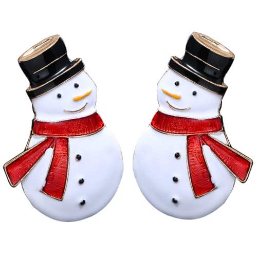 Holibanna 2 STÜCK Kreative Weihnachts Schneemann Brosche Stylische Anstecknadeln für Jacken Dekoration Perfektes Festtags für Weihnachten von Holibanna