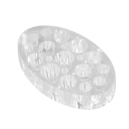 Holibanna 2 STÜCK Teiliges Pigment Farbbecher Halter Ovaler Stifthalter für Tattoo Augenbrauen und Lippen Langlebiger Transparenter Organizer für Pigmenttinte und Wattestäbchen von Holibanna