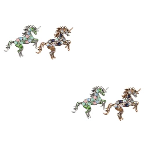 Holibanna 2 Sätze Einhorn Brosche Vintage Anstecknadel Für Kleidung Stilvolles Accessoire Für Partys Und Geeignet Für Damen 2 Stücke * 2 von Holibanna