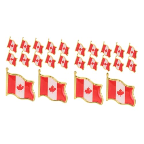 Holibanna 2 Sätze Flagge Brosche Für Männer Und Frauen Metall Anstecker Abzeichen Für Kleidung Und Accessoires Für Feiern Und Reisen 25 Stück * 2 von Holibanna