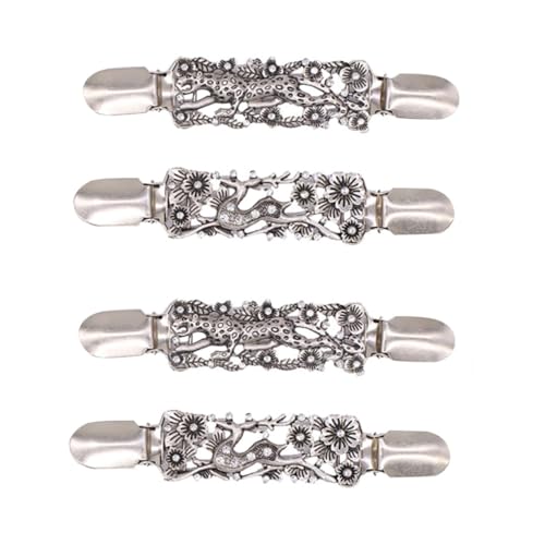 Holibanna 2 Sätze Kleidungsknopf Kragen Retro-brosche Tiermotive Haar Spangen Haar Clip Silberfarbe Schmuck Verschluss Haarclip Cardigan-clips Pullover-clips Zinklegierung Silver 2 Stück * 2 Holibanna 2 Sätze Kleidungsknopf Kragen Retro-brosche Tiermotive Haar Spangen Haar Clip Silberfarbe Schmuck Verschluss Haarclip Cardigan-clips Pullover-clips Zinklegierung Silver 2 Stück * 2 von Holibanna