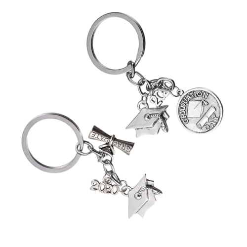 Holibanna 2stücke Abschluss Schlüsselanhänger Mit Doktorhut Design Langlebige Schlüsselringe Für Graduierungsgeschenke Kreative Ornaments Für Taschen Und Schlüsselbund Graduation von Holibanna