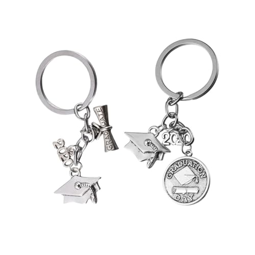 Holibanna 2stücke Graduierungsschlüsselanhänger Abschluss- Legierter Schlüsselring Hochwertige Bastelornamente Für Und Dekorationen von Holibanna