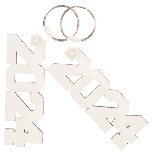 Holibanna Sublimations-schlüsselanhänger Großpackung mit 2 Schlüsselanhängern für Abschlussdekorationen 2024 von Holibanna