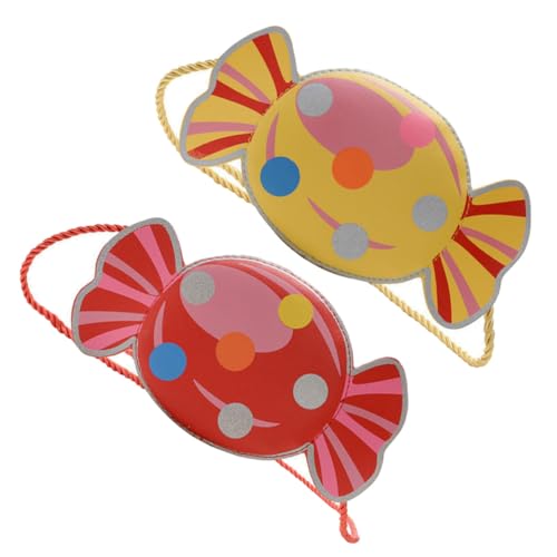 Holibanna 2stücke Pu Leder Münzbeutel Rot Und Gelb Praktische Aufbewahrungstaschen Für Kleingeld Für Belohnung Für Sparen von Holibanna