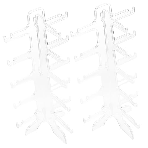 Holibanna 2stücke Klarer Brillenständer Multifunktionale Aufbewahrung Für Sonnenbrillen Optische Brillen Und Ski-goggles Für Zuhause Und Geschäfte Stabil Und Platzsparend von Holibanna
