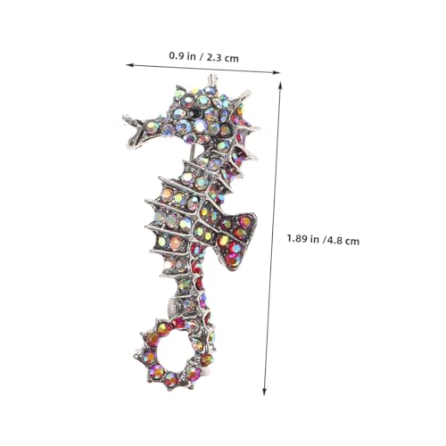Holibanna 2 Stück Broschen mit Bunten Strasssteinen Langlebige Metall Anstecknadeln Vielseitig für Kleidung Rucksack Hut Damen Schmuckaccessoires von Holibanna