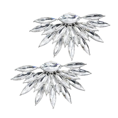 Holibanna 2 Stück Crystal Schuhspangen Teiliges aus und Schuhbrosche für Damen High Heels Brautschmuck für Hochzeit Party und Festliche Anlässe von Holibanna