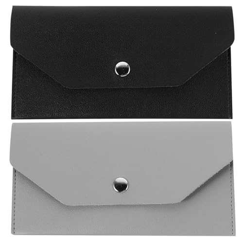 Holibanna 2 Stück Damen-Geldbörsen, schmal, tragbar, aus PU, für Damen, multifunktionaler Kartenhalter und Bargeld-Organizer für Reisen und den täglichen Gebrauch von Holibanna