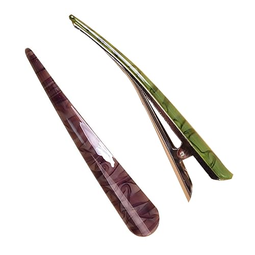 Holibanna 2stücke Scharfe Haarspange Zarte Haarnadel Clips Weibliche Haarspangen Frauen Kopfschmuck Einfache Haar Clips Friseur Zubehör von Holibanna