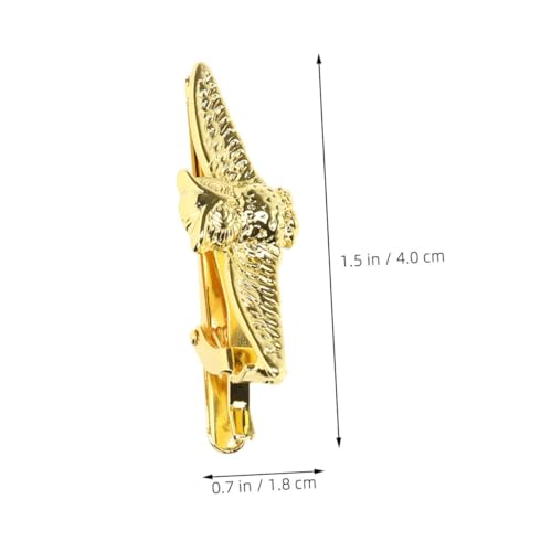 Holibanna 2 Stück Goldene Krawattenklammer Herren aus Langlebiger Zinklegierung Business Krawattennadel Elegantes Accessoire für Hochzeit Meeting Formelle Anlässe von Holibanna